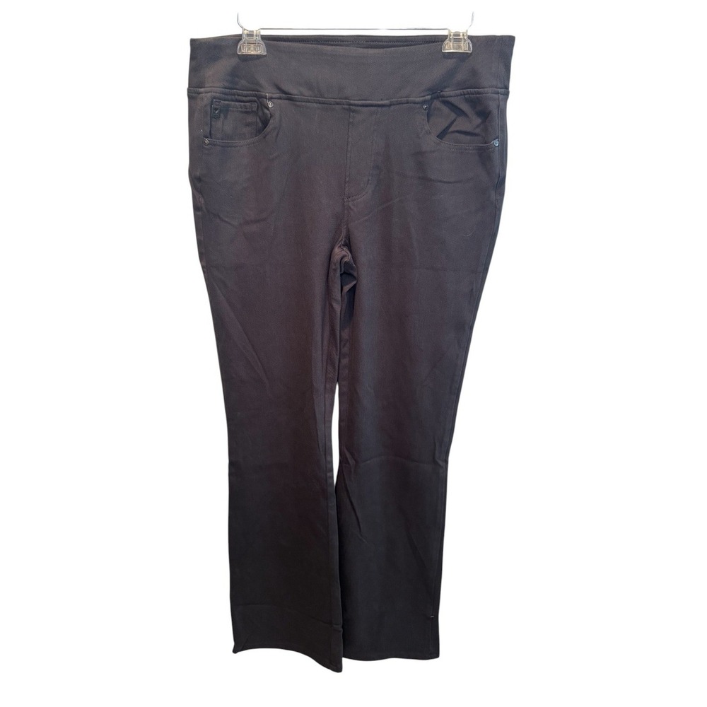 Belle by Kim Gravel Womens Gray Pull On Straight Leg Pants 16T NEW